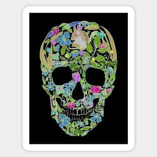 Skull of flowers Sticker